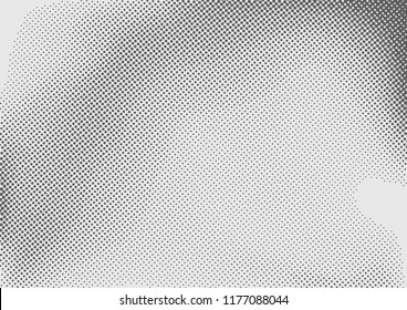 Halftone dotted abstract grey pop art layout background template. Vector illustration