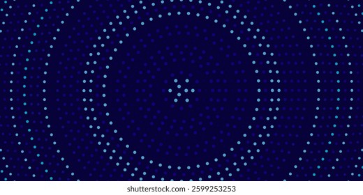 Halftone Dotted Backdrop. Abstract Circular Retro Pattern. Pop Art Style Background.