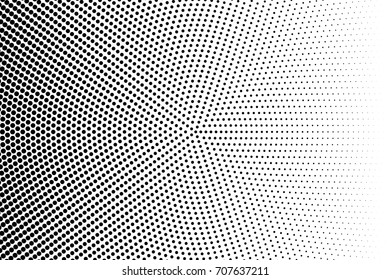 Halftone dotted background. Abstract monochrome backdrop. Pattern with small circles, dots, design element for web banners, posters, cards, wallpapers, sites. Black and white color Vector illustration
