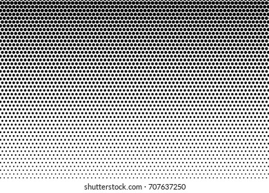 Halftone dotted background. Abstract monochrome backdrop. Pattern with small circles, dots, design element for web banners, posters, cards, wallpapers, sites. Black and white color Vector illustration