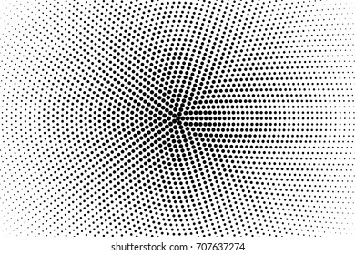 Halftone dotted background. Abstract monochrome backdrop. Pattern with small circles, dots, design element for web banners, posters, cards, wallpapers, sites. Black and white color Vector illustration