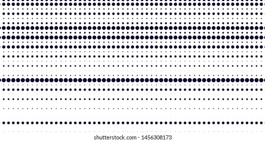 Halftone dotted background. Black dots in modern style on a white background. Vintage illustration for design concept. Modern texture. Polka dot style texture.