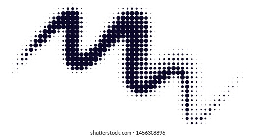 Halftone dotted background. Black dots in modern style on a white background. Vintage illustration for design concept. Modern texture. Polka dot style texture.