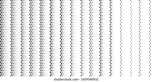 Halftone dotted background. Black dots in modern style on a white background. Vintage illustration for design concept. Modern texture. Polka dot style texture.