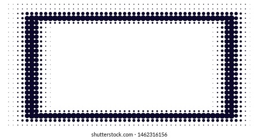Halftone dotted background. Black dots in modern style on a white background. Vintage illustration for design concept. Modern texture. Polka dot style texture.
