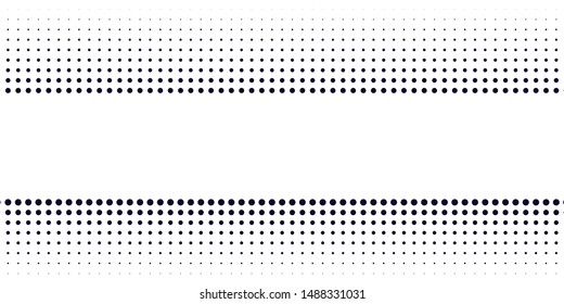 Halftone dotted background. Black dots in modern style on a white background. Vintage illustration for design concept. Modern texture. Polka dot style texture.