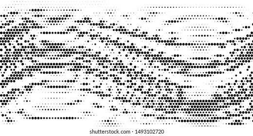 Halftone dotted background. Black dots in modern style on a white background. Vintage illustration for design concept. Modern texture. Polka dot style texture.