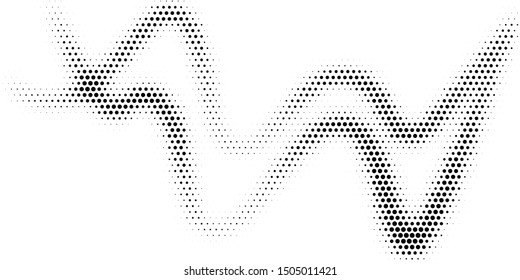 Halftone dotted background. Black dots in modern style on a white background. Vintage illustration for design concept. Modern texture. Polka dot style texture.
