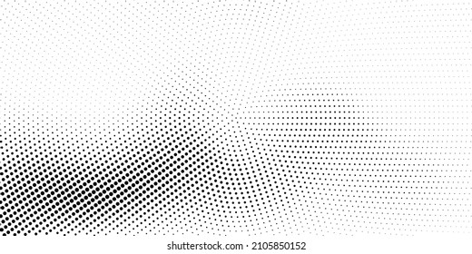 El fondo está salpicado de semitono. Los puntos negros en un estilo moderno con un fondo blanco. Ilustración vintage para el concepto de diseño. Textura moderna. Textura estilo punto polka.