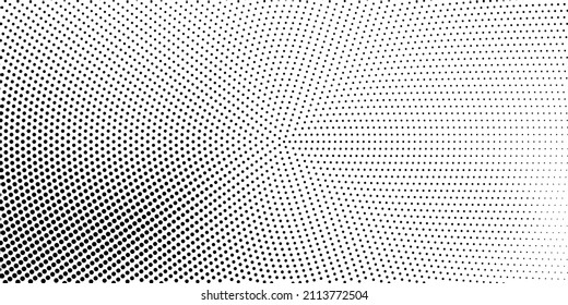Halftone dotted background. Black dots in modern style on a white background. Vintage illustration for design concept. Modern texture. Polka dot style texture.