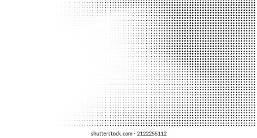 Halftone dotted background. Black dots in modern style on a white background. Vintage illustration for design concept. Modern texture. Polka dot style texture.