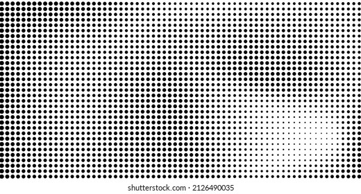 El fondo está salpicado de semitono. Los puntos negros en un estilo moderno con un fondo blanco. Ilustración vintage para el concepto de diseño. Textura moderna. Textura estilo punto polka.