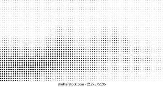 Halftone dotted background. Black dots in modern style on a white background. Vintage illustration for design concept. Modern texture. Polka dot style texture.