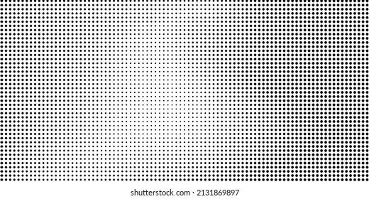 Halftone dotted background. Black dots in modern style on a white background. Vintage illustration for design concept. Modern texture. Polka dot style texture.