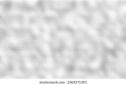 Halftone dotted background. Black dots in modern recto style on a white background. Vintage illustration for design concept. Modern texture, pattern. Polka dot style backdrop.