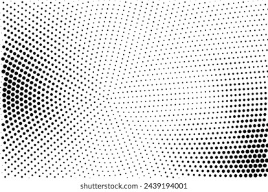 Fondo punteado de semitonos. Puntos negros en estilo moderno sobre un fondo blanco. Ilustración vintage para el concepto de diseño. Textura moderna. Textura estilo lunar.