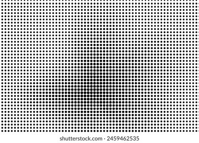 Fondo punteado de semitonos. Puntos negros en estilo moderno sobre un fondo blanco. Ilustración de Antiguas para el concepto de diseño. Textura moderna. Textura estilo lunar.