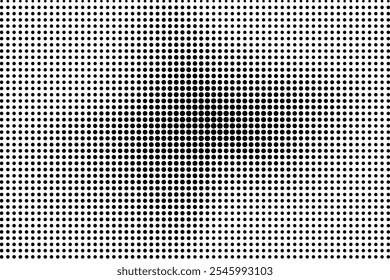 Fondo punteado de semitono. Puntos negros en estilo moderno sobre un fondo blanco. Ilustración de Antiguas para el concepto de diseño. Textura moderna. Textura estilo lunares.