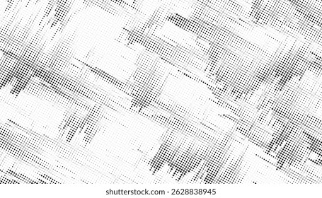Halftone dotted background. Black dots in modern style on a white background. Vintage illustration for design concept. Modern texture. Polka dot style texture.