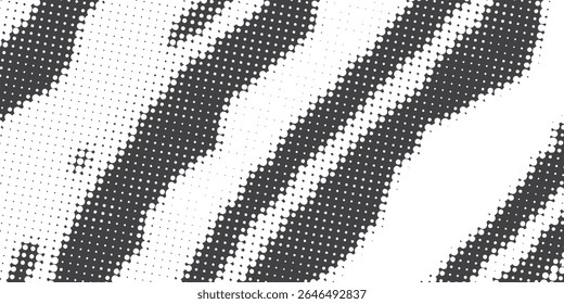 Halftone dotted background. Black dots in modern style on a white background. Vintage illustration for design concept. Modern texture. Polka dot style texture.