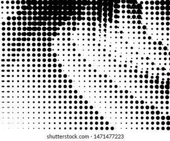 Halftone dotted background. Black and white color. Vector illustration