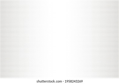 Halftone dotted background. Board with black grid on a white background.
