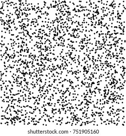 Halftone dotted background chaotically distributed. Halftone effect vector pattern. Circle dots isolated on the white background.