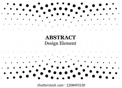 Halftone dotted background circularly distributed. Halftone effect vector pattern. Circle dots isolated on the white background.