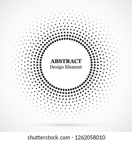 Halftone Dotted Background Circularly Distributed. Halftone Effect Vector Pattern. Circle Dots Isolated On The White Background.
Border Logo Icon. Draft Emblem For Your Design.