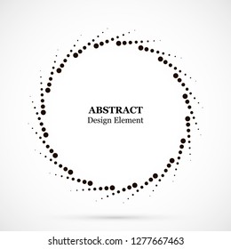 Halftone dotted background circularly distributed. Halftone effect vector pattern. Circle dots isolated on the white background.
Border logo icon. Draft emblem for your design.