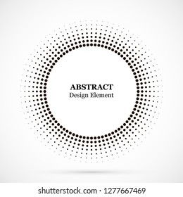Halftone dotted background circularly distributed. Halftone effect vector pattern. Circle dots isolated on the white background.
Border logo icon. Draft emblem for your design. svg