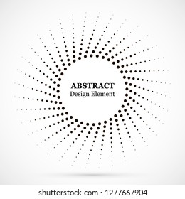 Halftone dotted background circularly distributed. Halftone effect vector pattern. Circle dots isolated on the white background.
Border logo icon. Draft emblem for your design.