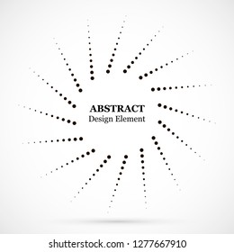Halftone dotted background circularly distributed. Halftone effect vector pattern. Circle dots isolated on the white background.
Border logo icon. Draft emblem for your design.