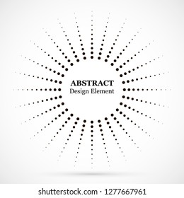 Halftone dotted background circularly distributed. Halftone effect vector pattern. Circle dots isolated on the white background.
Border logo icon. Draft emblem for your design.
