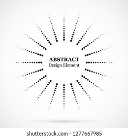 Halftone dotted background circularly distributed. Halftone effect vector pattern. Circle dots isolated on the white background.
Border logo icon. Draft emblem for your design.