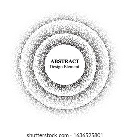 Halftone dotted background circularly distributed. Halftone effect vector pattern. Circle dots isolated on the white background.