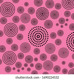 Halftone dotted background circularly distributed. Halftone effect vector pattern