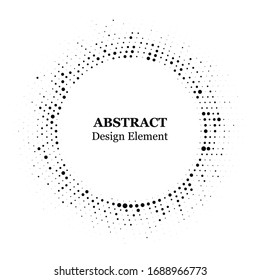 Halftone dotted background. Halftone effect vector pattern. Circle dots isolated on the white background.	