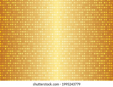 Halftone dotted background. Halftone effect vector pattern. Circle dots isolated on the gold background.