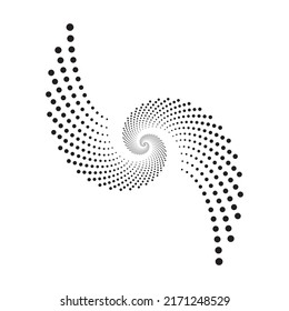 Halftone dotted background. Halftone effect vector pattern, texture, object. Circle dots isolated on the white background. Dotted design object.