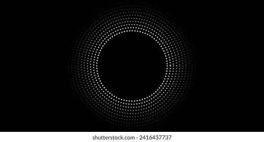 Halftone dotted background. Halftone effect vector pattern. Circle dots design element.