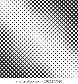 Halftone dotted background pattern template - abstract vector illustration