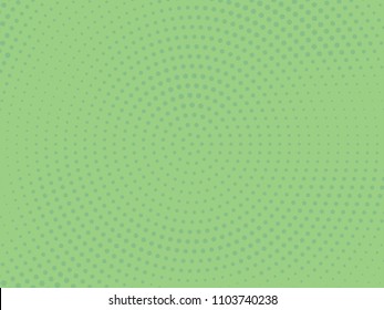 Halftone dotted background. Pop art style. Pattern with small circles, dots, design element for web banners, posters, cards, wallpapers, backdrops, sites. Green color. Vector illustration
