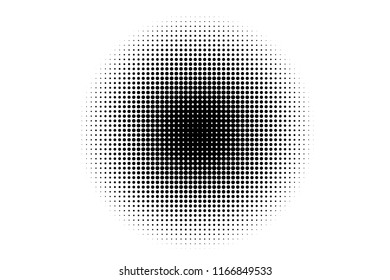 Halftone dotted background. Pop art style. Pattern with circles, dots. Radiating from the center starburst, sun burst rays, lines. Backdrop, design for web banners, Wallpaper,sites Vector illustration
