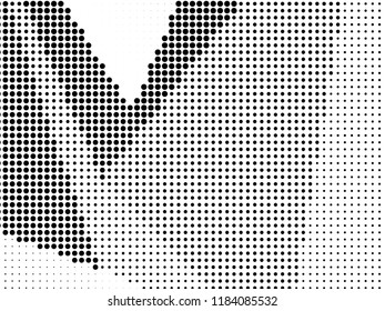 Halftone dotted background. Pop art style. Retro pattern with circles, dots, design element for web banners, posters, cards, Wallpaper, backdrops, sites. Black and white color. Vector illustration