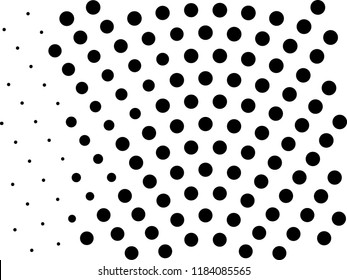 Halftone dotted background. Pop art style. Retro pattern with circles, dots, design element for web banners, posters, cards, Wallpaper, backdrops, sites. Black and white color. Vector illustration