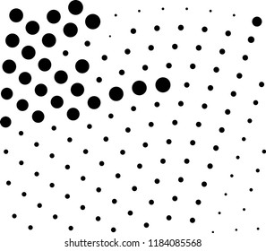 Halftone dotted background. Pop art style. Retro pattern with circles, dots, design element for web banners, posters, cards, Wallpaper, backdrops, sites. Black and white color. Vector illustration