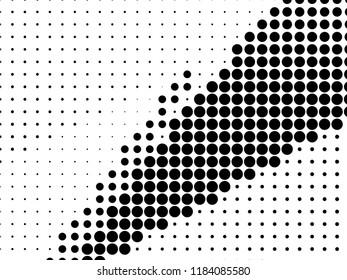 Halftone dotted background. Pop art style. Retro pattern with circles, dots, design element for web banners, posters, cards, Wallpaper, backdrops, sites. Black and white color. Vector illustration