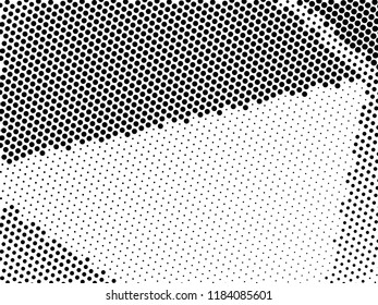 Halftone dotted background. Pop art style. Retro pattern with circles, dots, design element for web banners, posters, cards, Wallpaper, backdrops, sites. Black and white color. Vector illustration