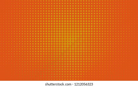 Halftone dotted background. Pop art style. Pattern with circles, dots. Radiating from the center starburst, sun burst rays, lines. Backdrop, design for web banners, Wallpaper,sites Vector illustration